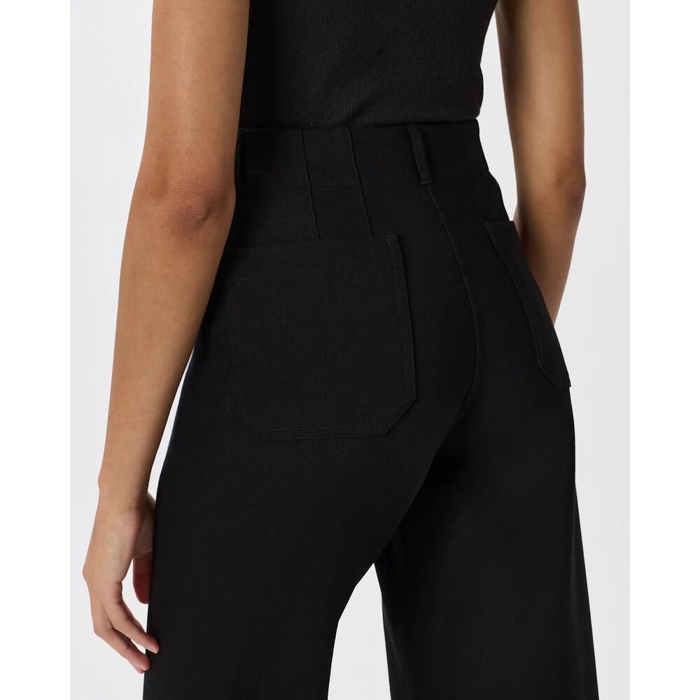 Quince Black Cropped Wide-Leg Pants - Picture 5 of 13